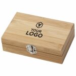 Set de vino de bambú y acero inox. Leonie