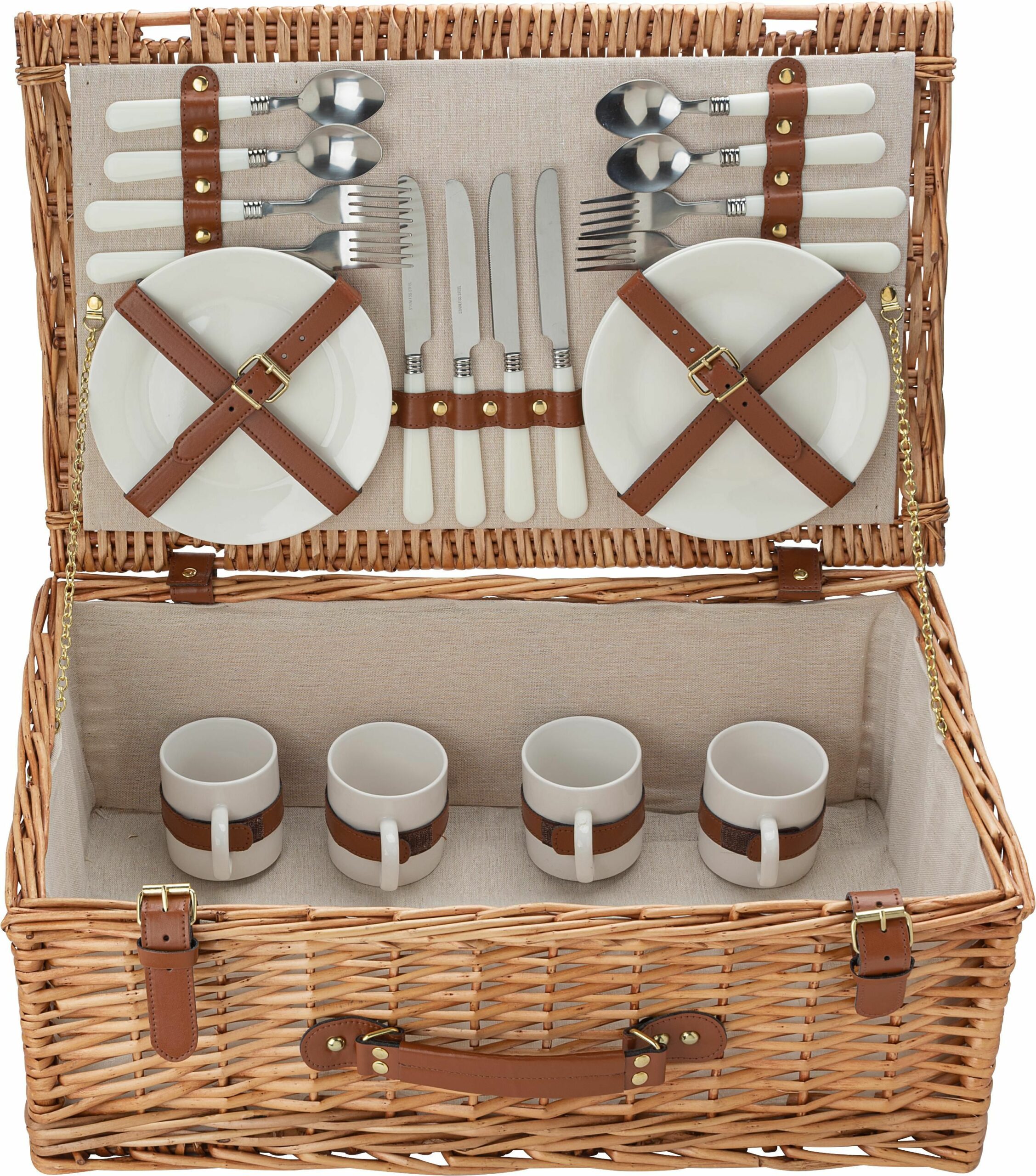 Cesta de sauce para picnic Levin