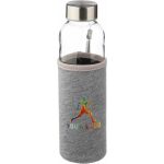 Botella de cristal con funda de neopreno Nika