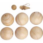 Juego de petanca con pelotas de madera Quillian