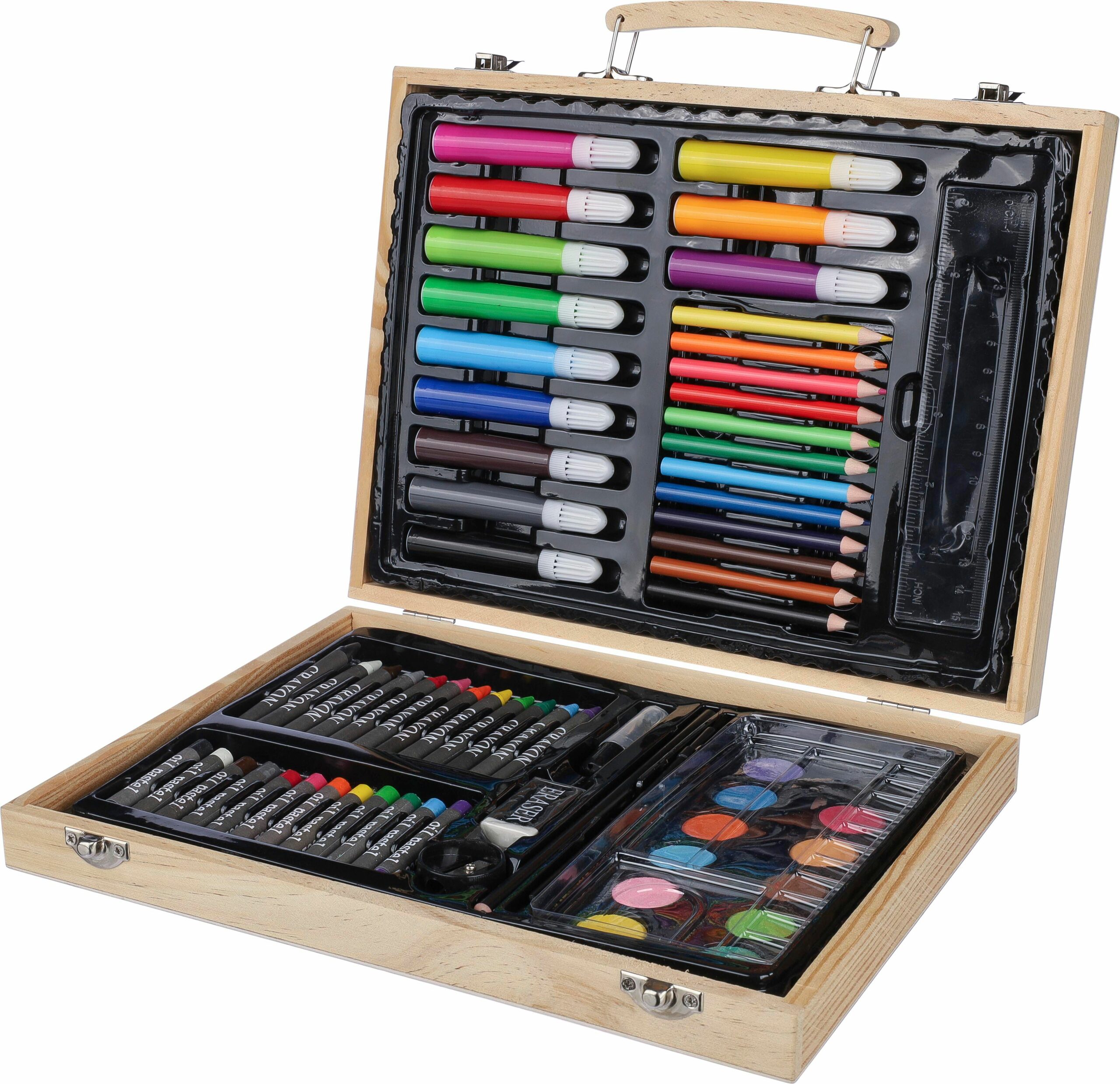 Estuche de madera con set de dibujo Thessaly - Imagen 3