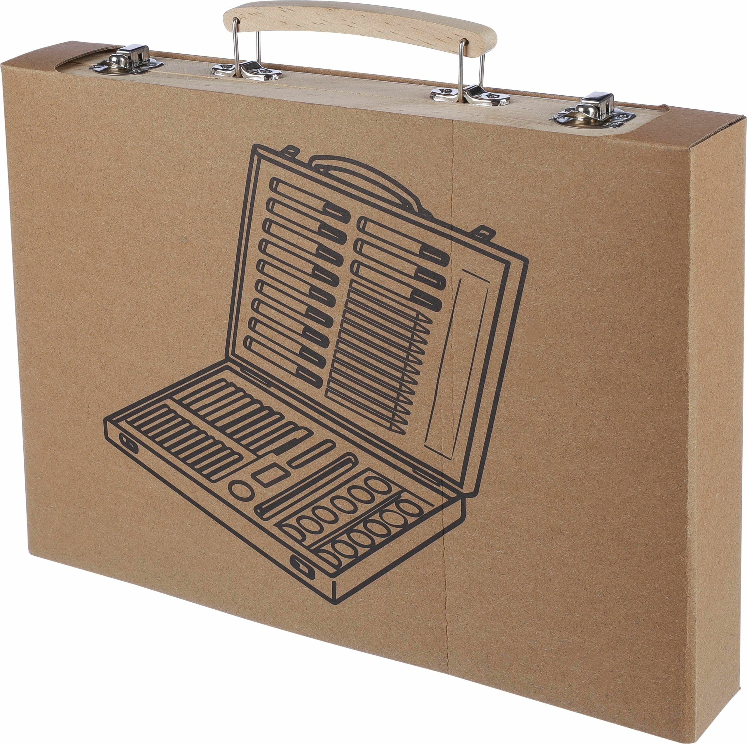 Estuche de madera con set de dibujo Thessaly - Imagen 4