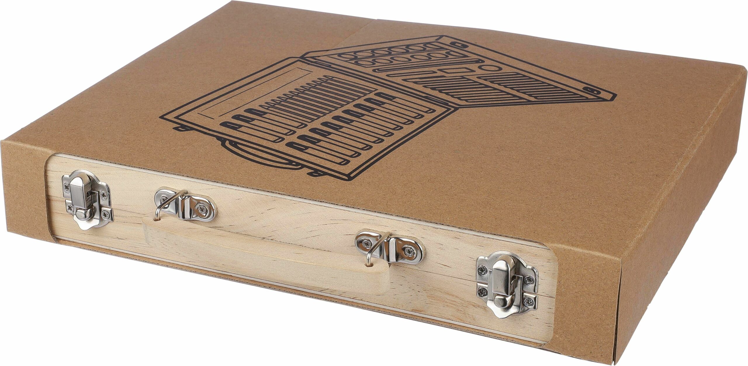 Estuche de madera con set de dibujo Thessaly - Imagen 5