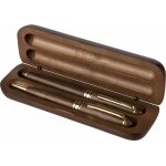 Set de escritura de madera de nogal Adelina