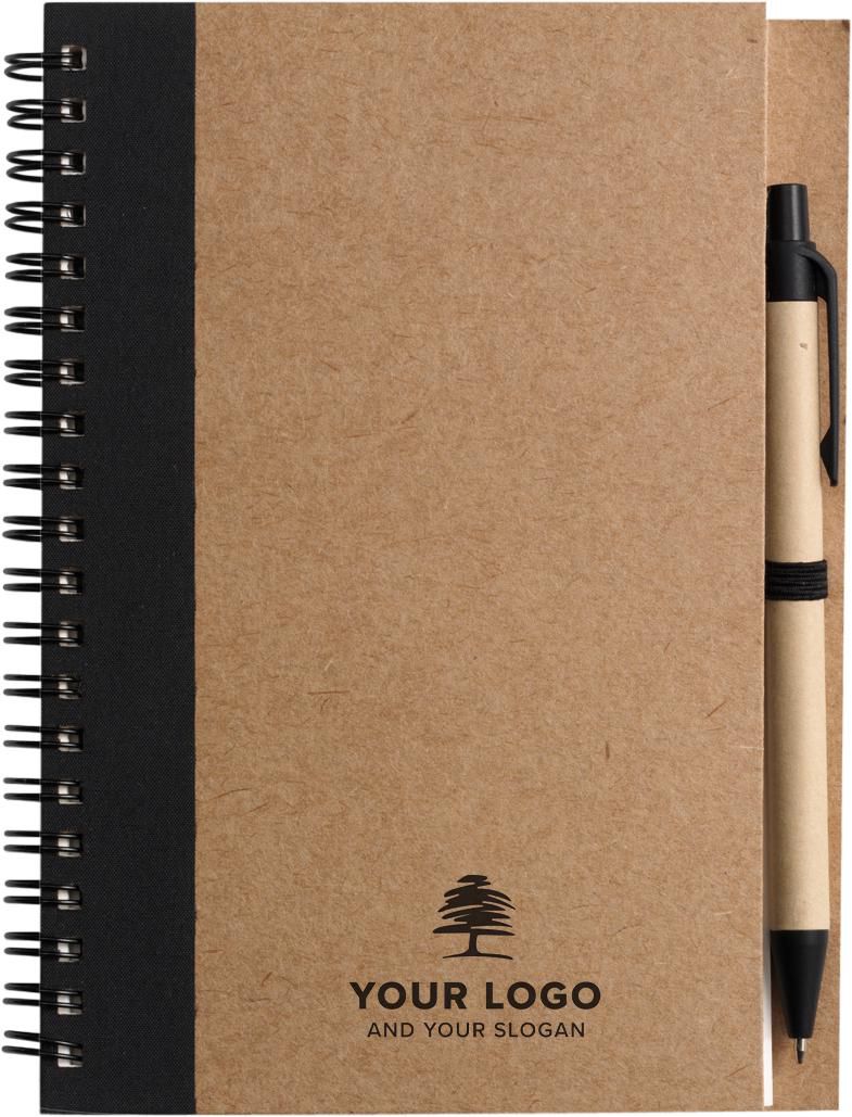 Cuaderno Stella | Cartón reciclado | Rayado | Bolígrafo - Imagen 3