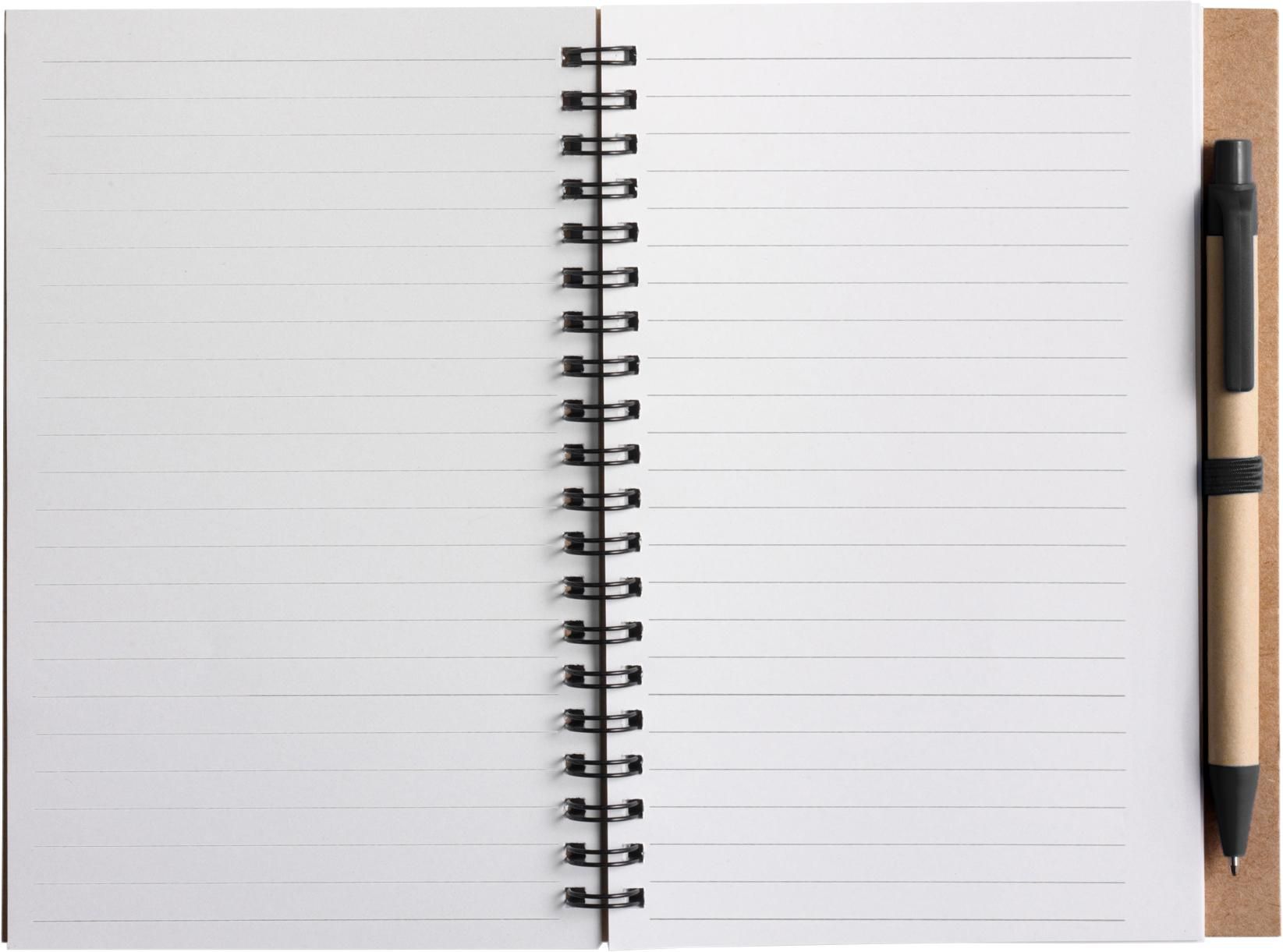 Cuaderno Stella | Cartón reciclado | Rayado | Bolígrafo - Imagen 4