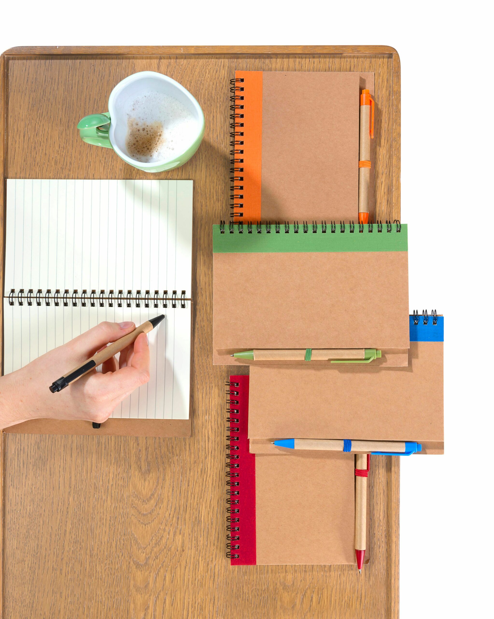 Cuaderno Stella | Cartón reciclado | Rayado | Bolígrafo - Imagen 5