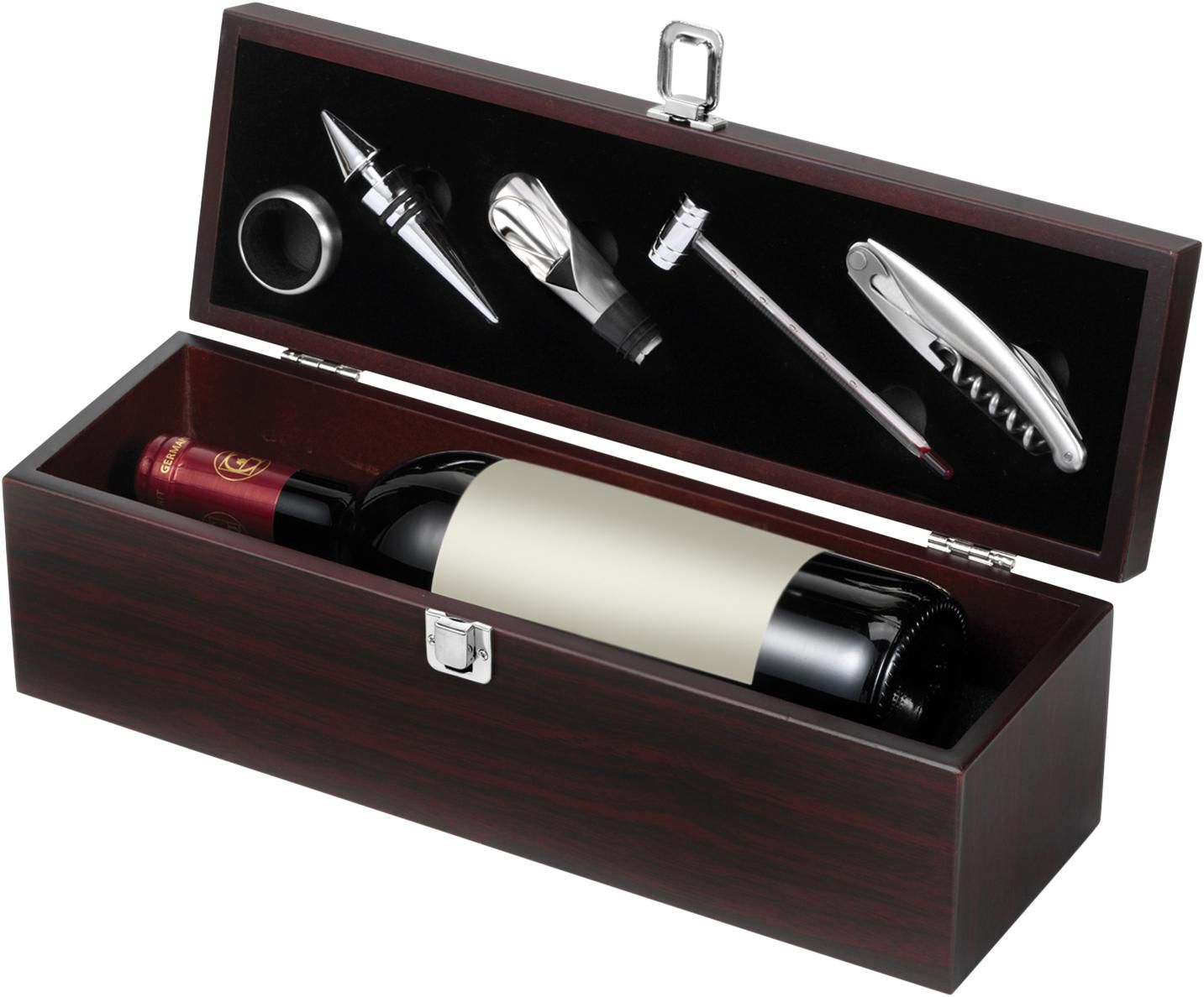 Caja de madera con set de vino Nikita - Imagen 4