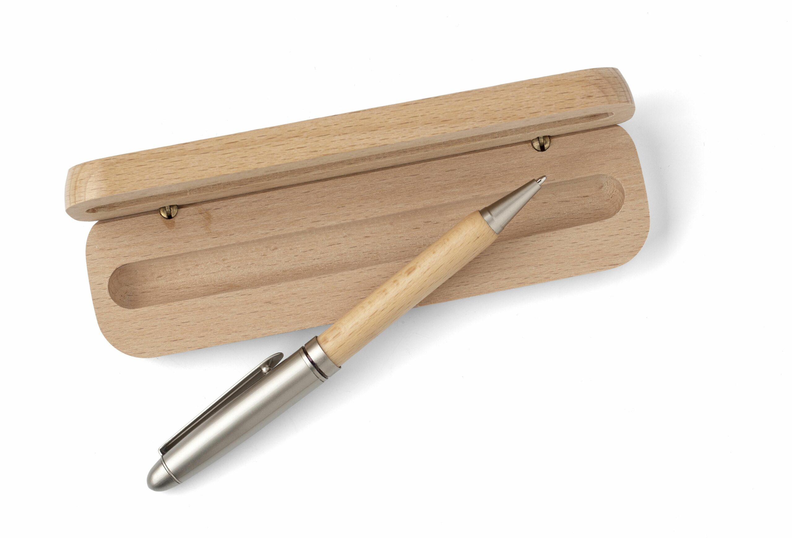 Bolígrafo de madera con estuche Tobias - Imagen 2